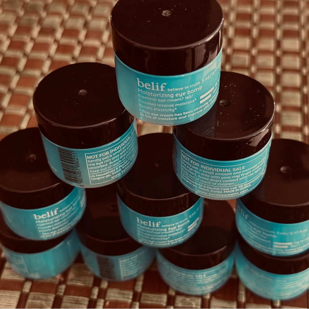 Lot of x10 New Belif Korean eye cream moisturizer travel size 0.17 oz each - Picture 3 of 3